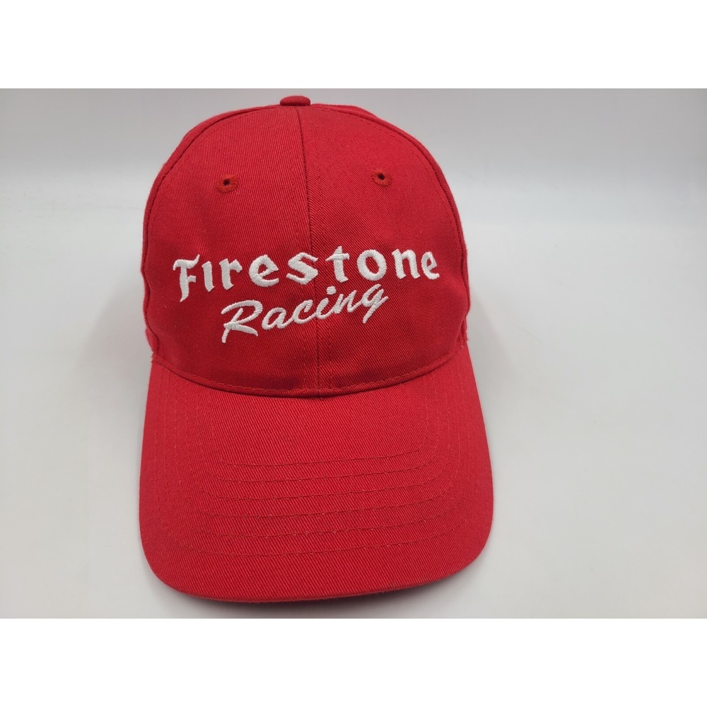 Firestone‎ Racing Tires Snapback Hat Cap Baseball Cars Dad Men Women Red White